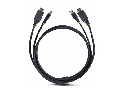 Startech : CABLE KVM HDMI de 1.8M et USB 5GBPS 4K 60HZ cable COMBO