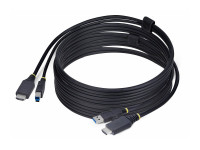 Startech : CABLE KVM HDMI de 3 M et USB 5GBPS 4K 60HZ cable COMBO