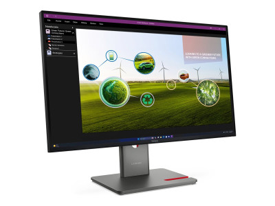 Lenovo : P27Q-40 27IN 2560X1440 16:9 1000:1 4MS IPS 120HZ DAISY CHAIN