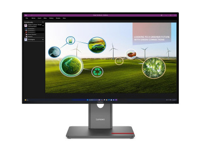 Lenovo : P27Q-40 27IN 2560X1440 16:9 1000:1 4MS IPS 120HZ DAISY CHAIN
