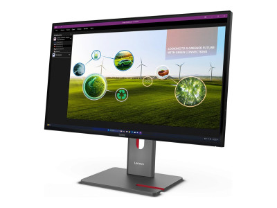 Lenovo : P27Q-40 27IN 2560X1440 16:9 1000:1 4MS IPS 120HZ DAISY CHAIN