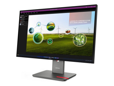 Lenovo : P27Q-40 27IN 2560X1440 16:9 1000:1 4MS IPS 120HZ DAISY CHAIN
