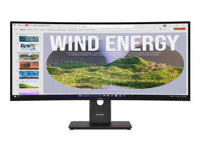 Lenovo : T34WD-40 34IN 3440X1440 21:9 3000:1 4MS CURVED VA 120HZ USB-C
