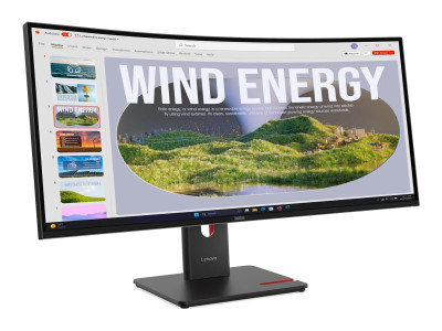 Lenovo : T34WD-40 34IN 3440X1440 21:9 3000:1 4MS CURVED VA 120HZ USB-C