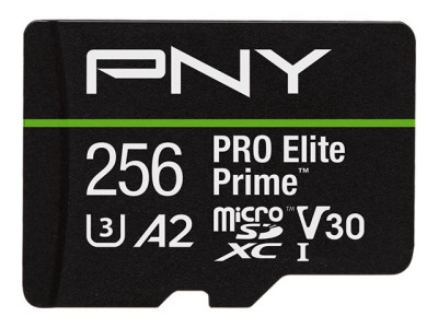 PNY : MICROSD PRO ELITE PRIME 256GB P-SDU256V32200PEP-GE