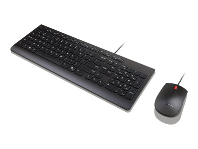 Lenovo : LENOVO ESSENTIAL WIRED COMBO KEYBOARD MOUSE AI