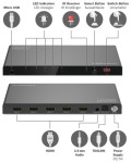 DIGITUS Commutateur HDMI 8K, 4x1, noir