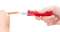 DIGITUS Pince à dénuder pour câble de données, rouge