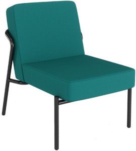 Chaise visiteur d'extérieur PAPERFLOW MEDSO KLASSIK S, bleue