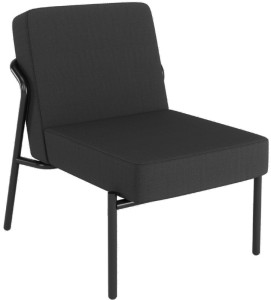 Chaise visiteur d'extérieur PAPERFLOW MEDSO KLASSIK S, bleue