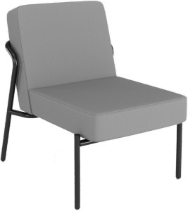 Chaise visiteur d'extérieur PAPERFLOW MEDSO KLASSIK S, bleue