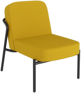 PAPERFLOW Outdoor-Besuchersessel MEDSO RUND S, blau