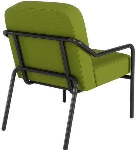 Chaise visiteur d'extérieur PAPERFLOW MEDSO ROUND S, gris