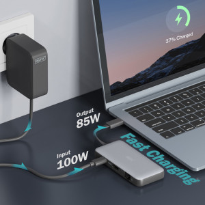 DIGITUS Station d'accueil de voyage, USB-C, 7 ports