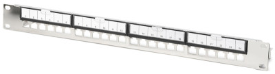 DIGITUS Panneau de brassage modulaire, 1 U, 24 ports, argent
