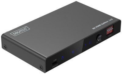 DIGITUS 8K HDMI Splitter, 1x2, schwarz