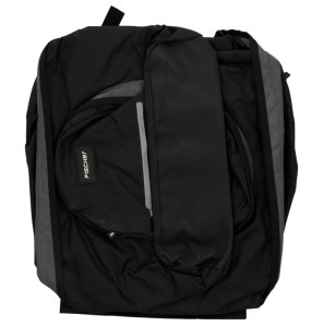 FISCHER Sacoche pour porte-bages de vélo, 3 sacs, noir