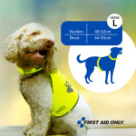 Gilet de sécurité pour chien PREMIERS SECOURS, jaune, S