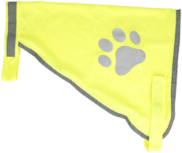 FIRST AID ONLY Hunde-Warnweste mit Pfoten-Print, gelb, L