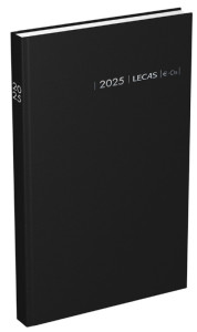 LECAS Agenda journalier Couronne EURO/Cent, 2026, noir