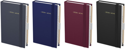 LECAS Agenda journalier Chantier, 80 x 130 mm, 2026, assorti