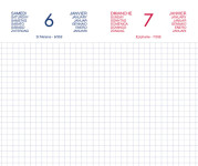 LECAS Agenda journalier Chantier, 2026, 90 x 150 mm, assorti