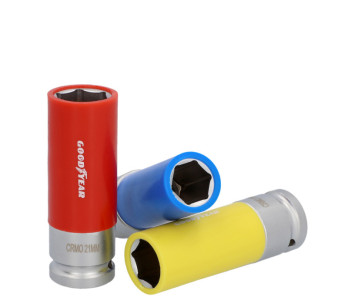 Jeu de douilles GOODYEAR 17/19/21 mm, 3 pièces