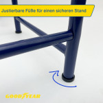 Porte-pneus GOODYEAR, pour 4 pneus, bleu