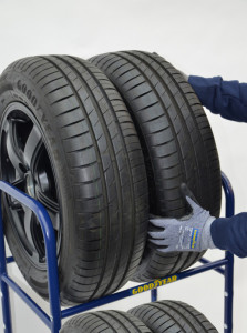 GOODYEAR KFZ-Reifenregal, für 4 Reifen, blau