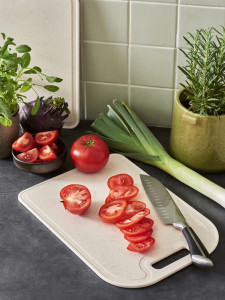 GastroMax Planche à découper BIO, 250 x 150 mm, crème