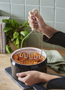 GastroMax Presse-purée BIO,  280 mm, inox/crème