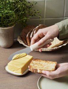 GastroMax Couteau à beurre BIO, longueur: 220 mm, inox/crème