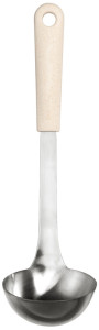 GastroMax Louche BIO, longueur: 310 mm, inox/crème