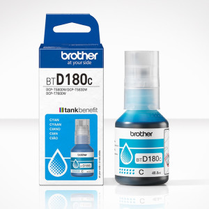 Brother BTD180C Bouteille d'encre cyan originale Brother 5000 pages