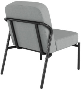 Chaise visiteur PAPERFLOW MEDSO RUND S, tissu, gris