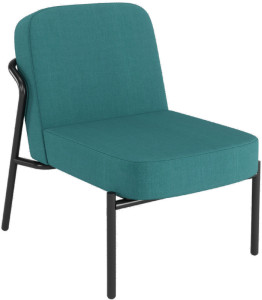 Chaise visiteur PAPERFLOW MEDSO RUND S, tissu, gris