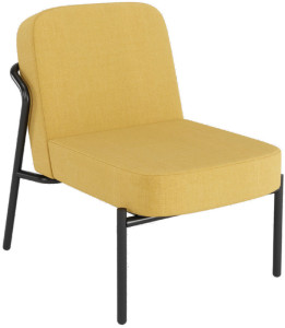 Chaise visiteur PAPERFLOW MEDSO RUND S, tissu, gris