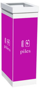 PAPERFLOW Collecteur pour tri sélectif verre, blanc