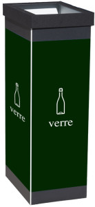 PAPERFLOW Collecteur pour tri sélectif verre, blanc