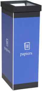 PAPERFLOW Collecteur pour tri sélectif verre, blanc