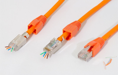 LogiLink Modulares RJ45-Steckverbinder-Set Kat. 6A & Kat. 7