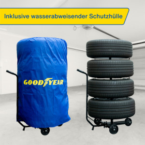 GOODYEAR KFZ-Felgenbaumwagen, für 4 Reifen/Felgen