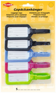 KLEIBER Porte-étiquette de bagage, set de 5, assorti