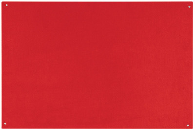 Bi-Office Filztafel, rahmenlos, 1.200 x 900 mm, rot