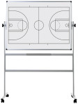 Tableau blanc mobile Bi-Office, terrain de basket, 1 200 x 900 mm