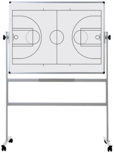 Bi-Office mobile Weißwandtafel, Basketballfeld, 1.200x900 mm