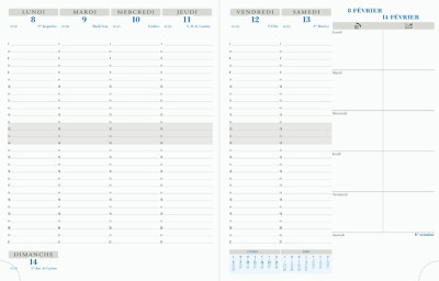 EXACOMPTA Agenda de bureau 