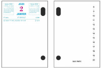 Exacompta Bloc de bureau Bloc-Pratic, 2026, date à gauche