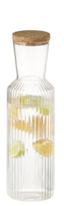 APS Carafe en verre LINES, 1,5 litre, transparent
