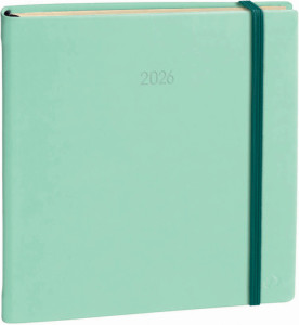 Quo Vadis Agenda Exécutif Prestige ML 2026, Silk vert d'eau